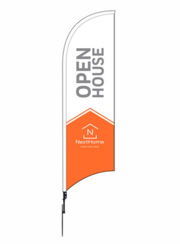 Open House Feather Flag Unit, 12-Foot- Printed on both sides